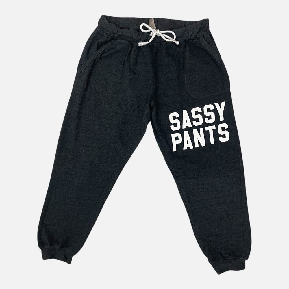 Instant Message Grey Sassy Pants Sweatpants
